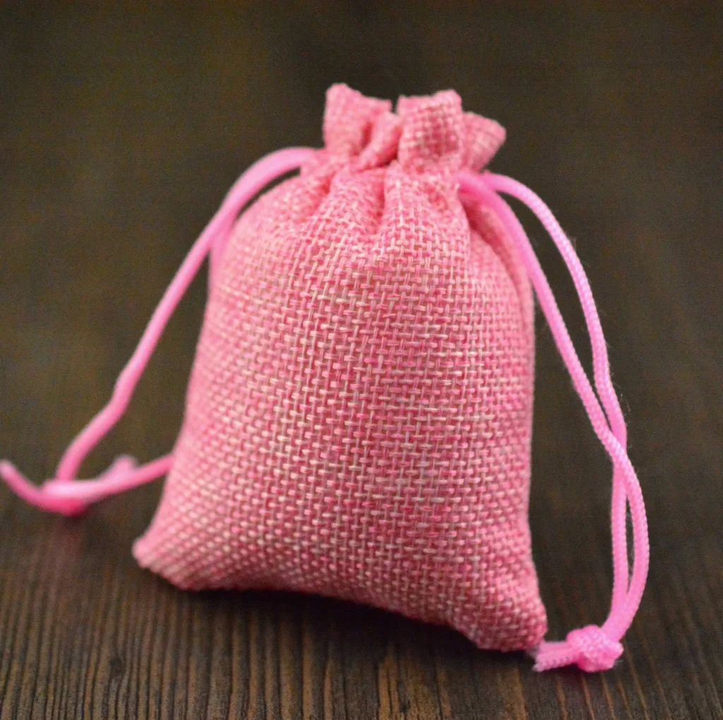 Новинка 10 шт. сумка из мешковины Подарочный мешок веревка для ювелирных изделий