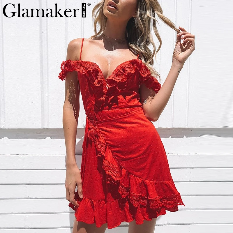 Женское Бандажное платье Glamaker облегающее с треугольным вырезом без рукавов