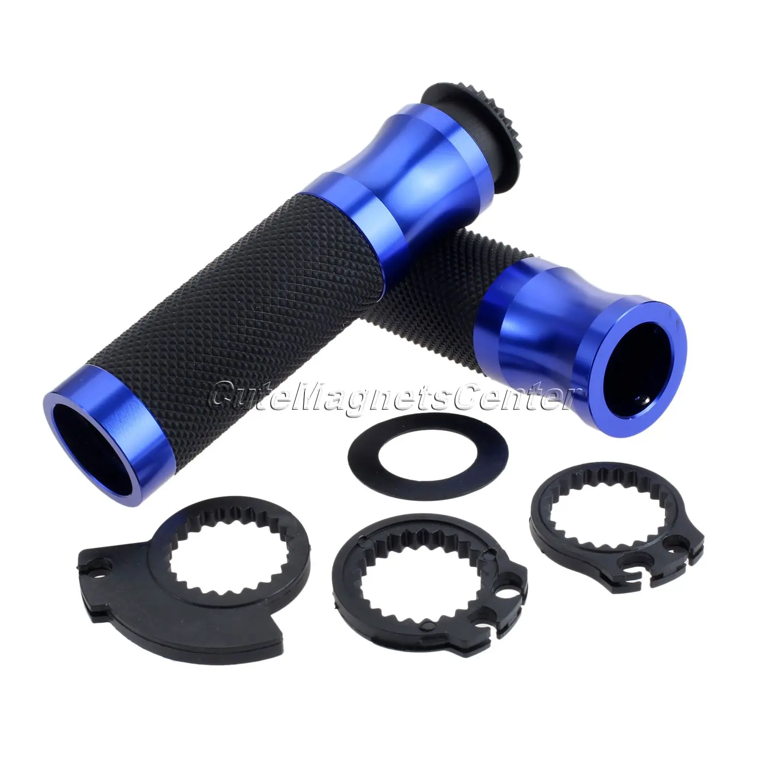 CNC алюминиевый Мотоцикл аксессуары резиновый руль для мотоцикла с дроссельной