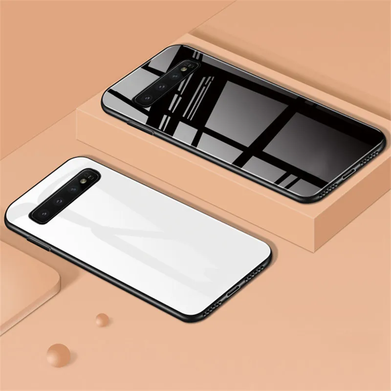 luxury tempered glass phone cases for samsung galaxy s21 s20 s20u s10 s10e s9 s8 plus note 10 9 8 10pro glass shockproof cover free global shipping