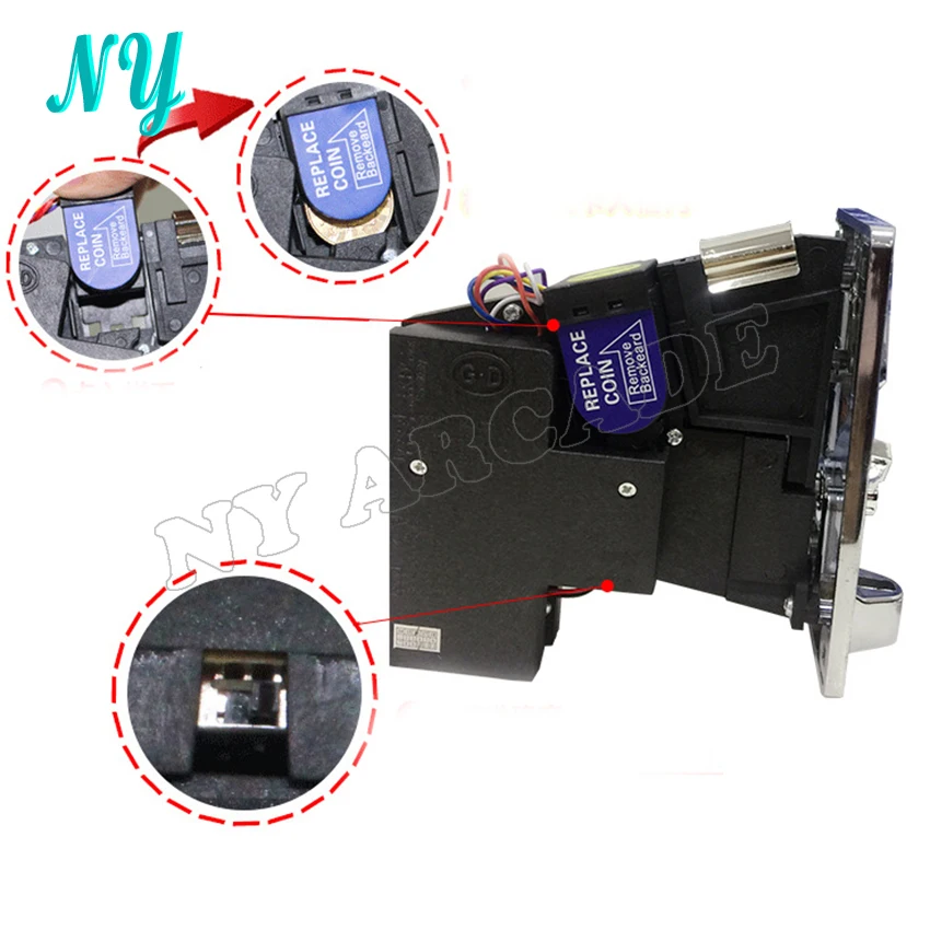 GD100-F пластиковая панель улучшенный приемник монет для центрального процессора