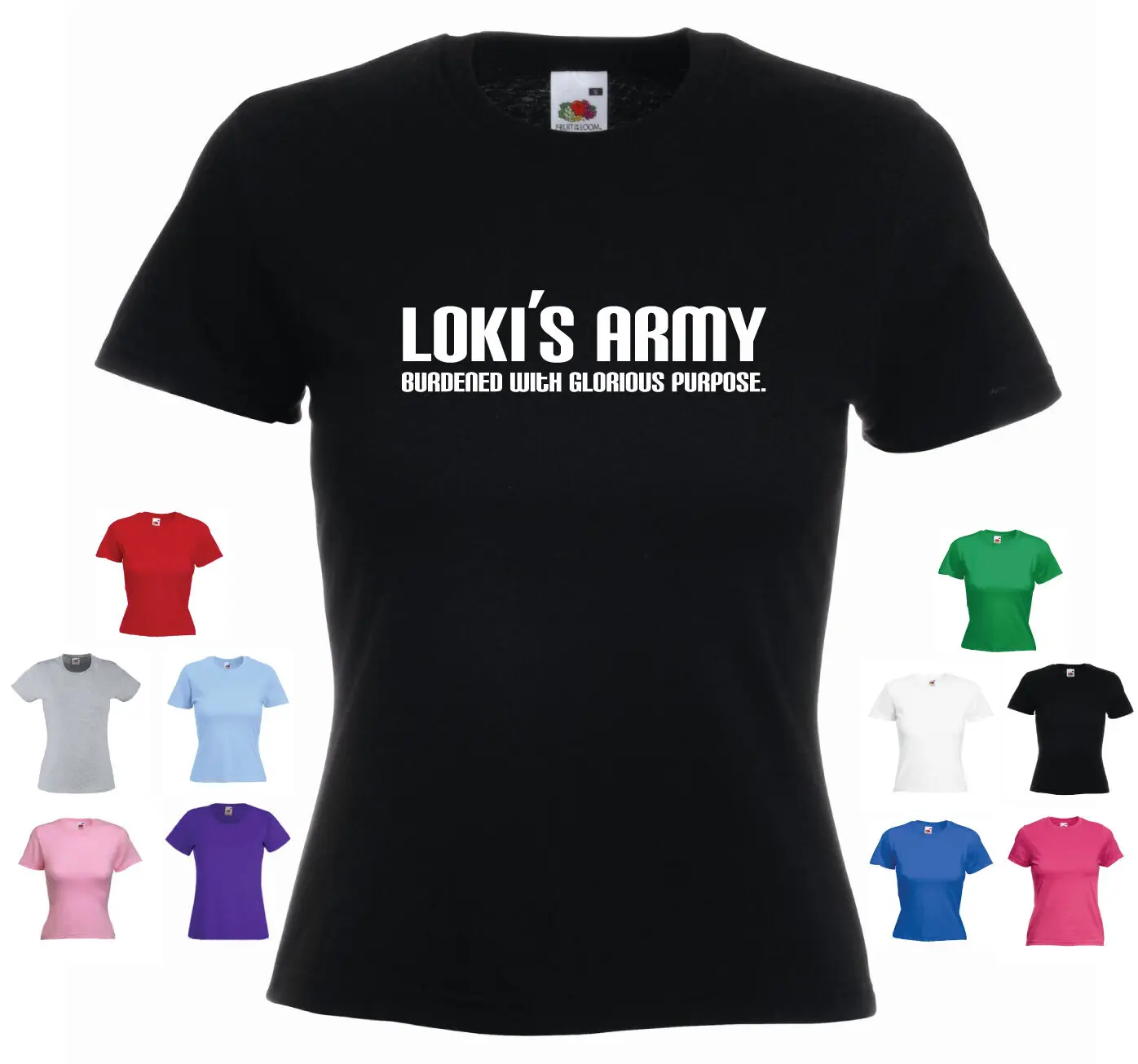 Loki's Army'-Тор/Мстители/локи-том Хиддлстон Женская забавная футболка для