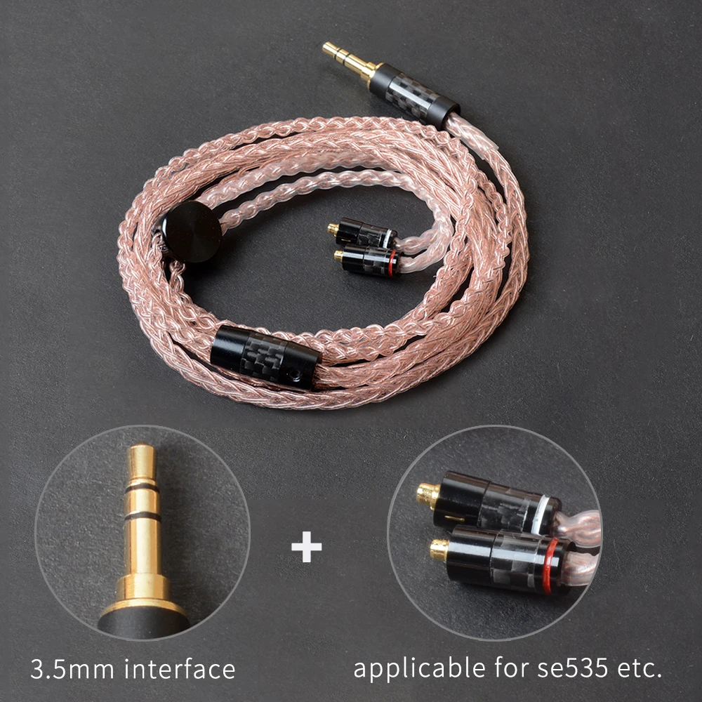 OKCSC индивидуальный заказ DIY 3,5 мм разъем наушники провода разъем MMCX Aftermarket Сменные кабели для SE535/Ultrazone IQ/W60 UE900