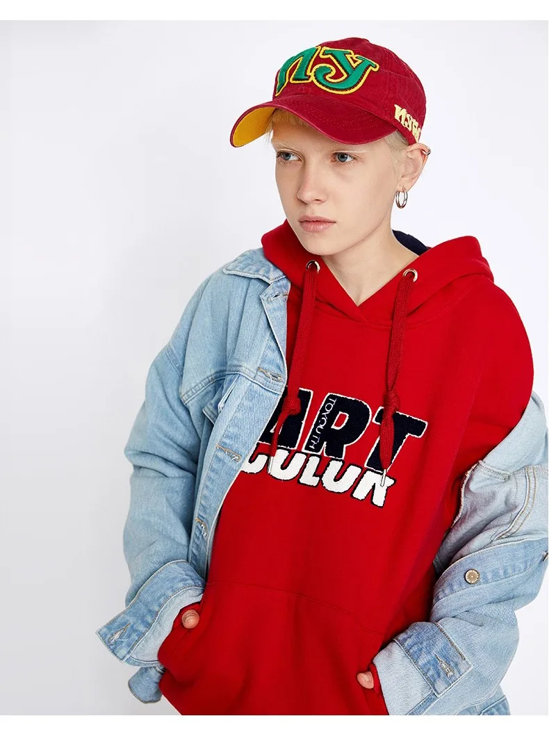 Toyouth Harajuku oversize-худи Для женщин Свободные утепленные кофты с длинными рукавами в Корейском стиле Pllovers толстовки уличная Sudadera Mujer
