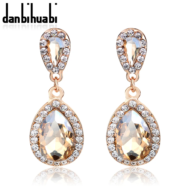 Красивые женские длинные большие хрустальные серьги модные ювелирные изделия