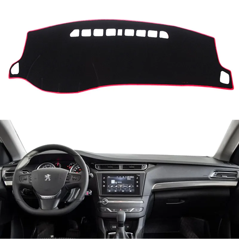 Для Peugeot 408 2014 2015 2016 Авто приборной панели крышки Коврик Анти УФ козырек от солнца