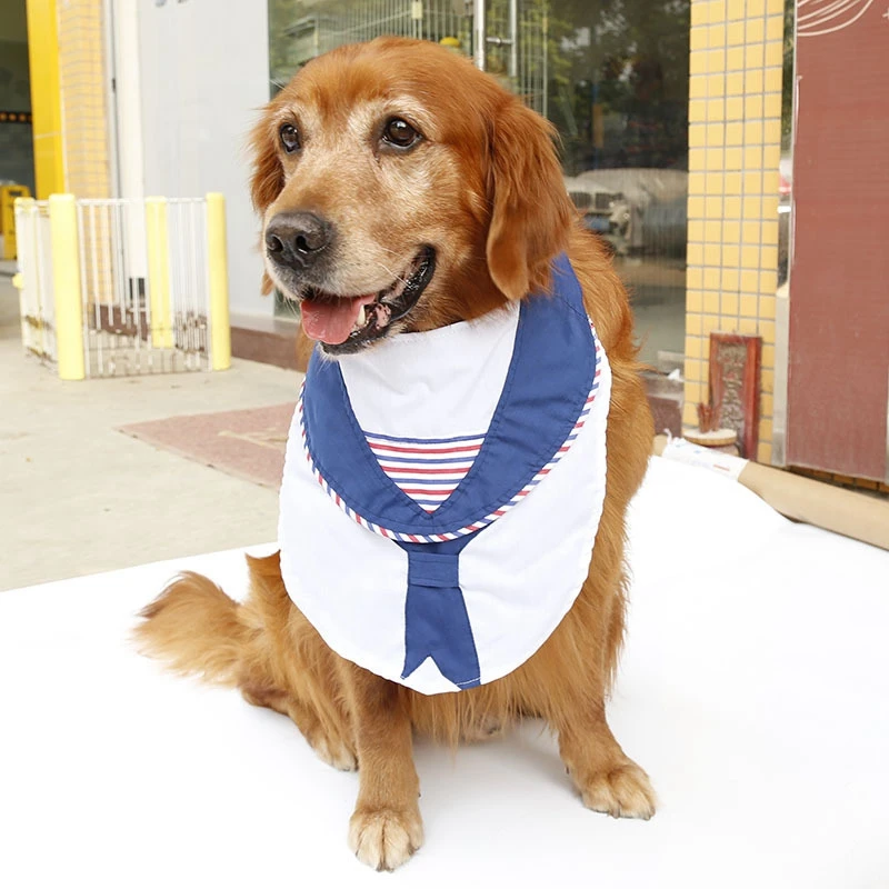 Темно синяя собачья треугольная повязка ошейник аксессуары для животных галстук