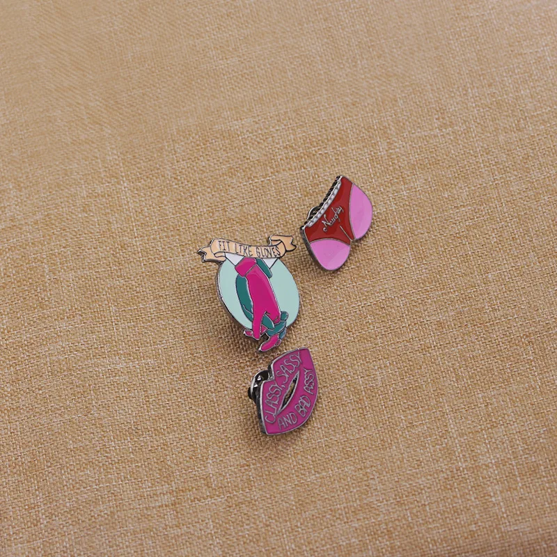 Мужская и Женская брошь индивидуальная масляная капельная из сплава бикини