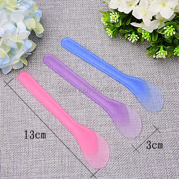 

100pcs Plastic Facial Mask Powder Stick DIY Mixing Spatulas Scoop Beauty Salon Makeup Cosmetic Packaging Tools Free Shipping