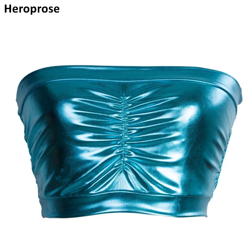 Heroprose новинка сексуальный танцевальный обмотанный грудь укороченный топ без