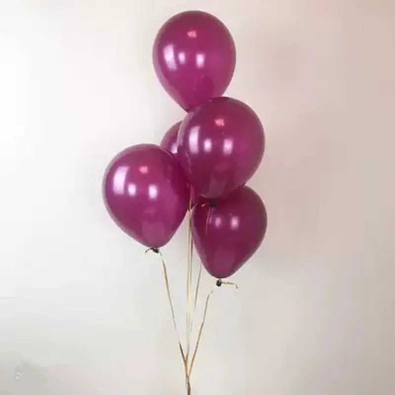 10 шт. жемчуг красное вино винограда Purp воздушных шаров из латекса винно красного