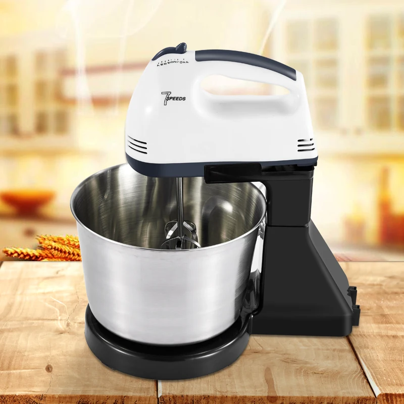

Kitchen Electric Mixer Machine 100W Egg Beaters 7 Speeds Homemade Cake Muffins Dough Food Maker Machine