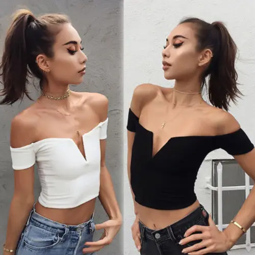 Женский топ без рукавов с открытыми плечами для девушек и женщин повседневный