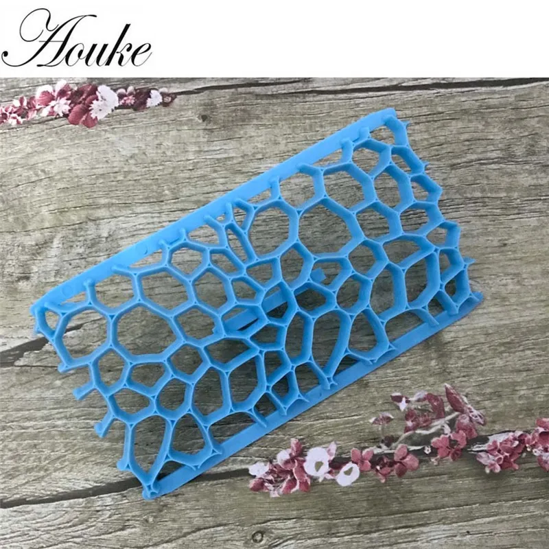 Пластиковая форма для тиснения цветов резак печенья напечатанное кружевное