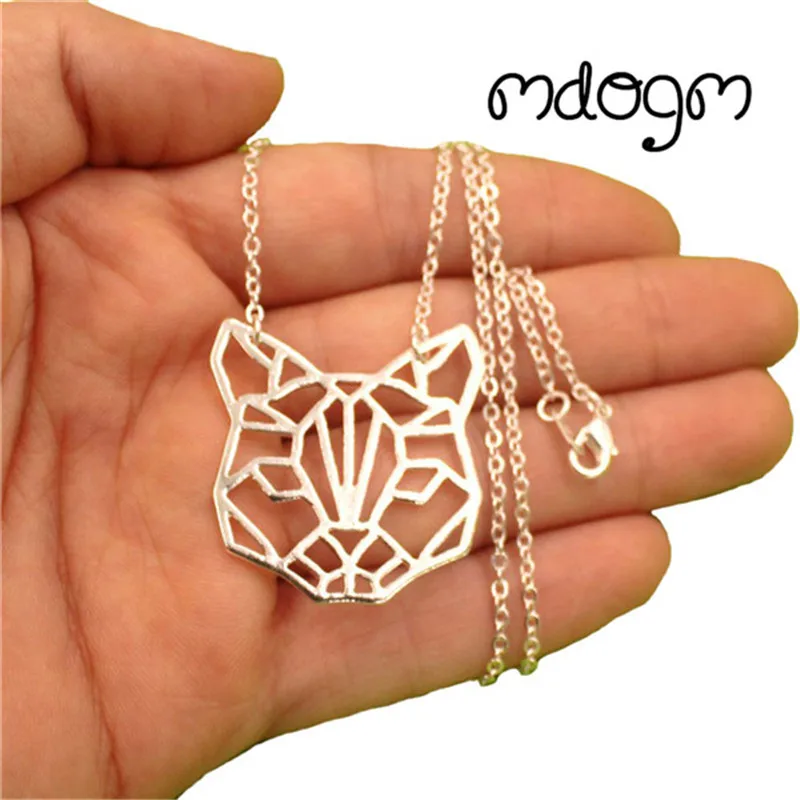 Ожерелье с подвеской в виде милых кошек животных посеребренное золото ювелирные