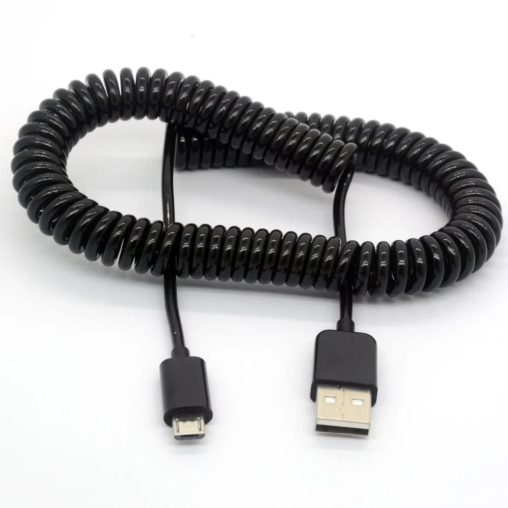 Спиральный адаптер USB 2 5 А Папа микро B 0 м|Компьютерные кабели и разъемы| |