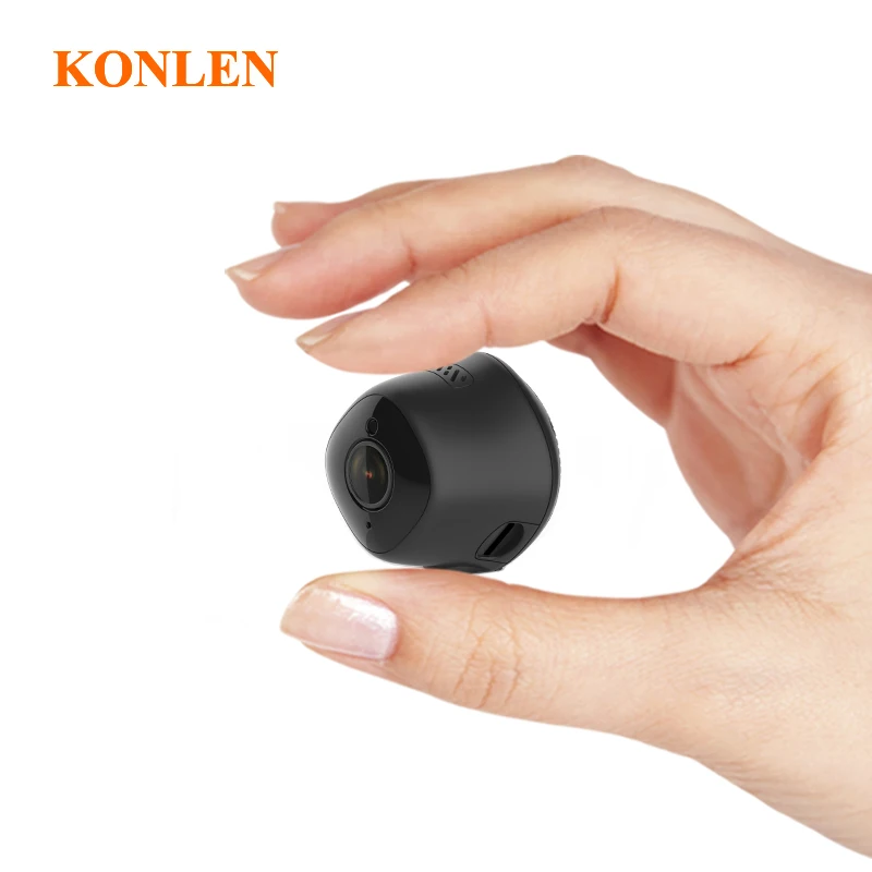 KONLEN Крытая 2MP Мини wifi IP камера 1080P HD инфракрасная маленькая CCTV домашняя охранная камера наблюдения sd-карта слот приложение монитор