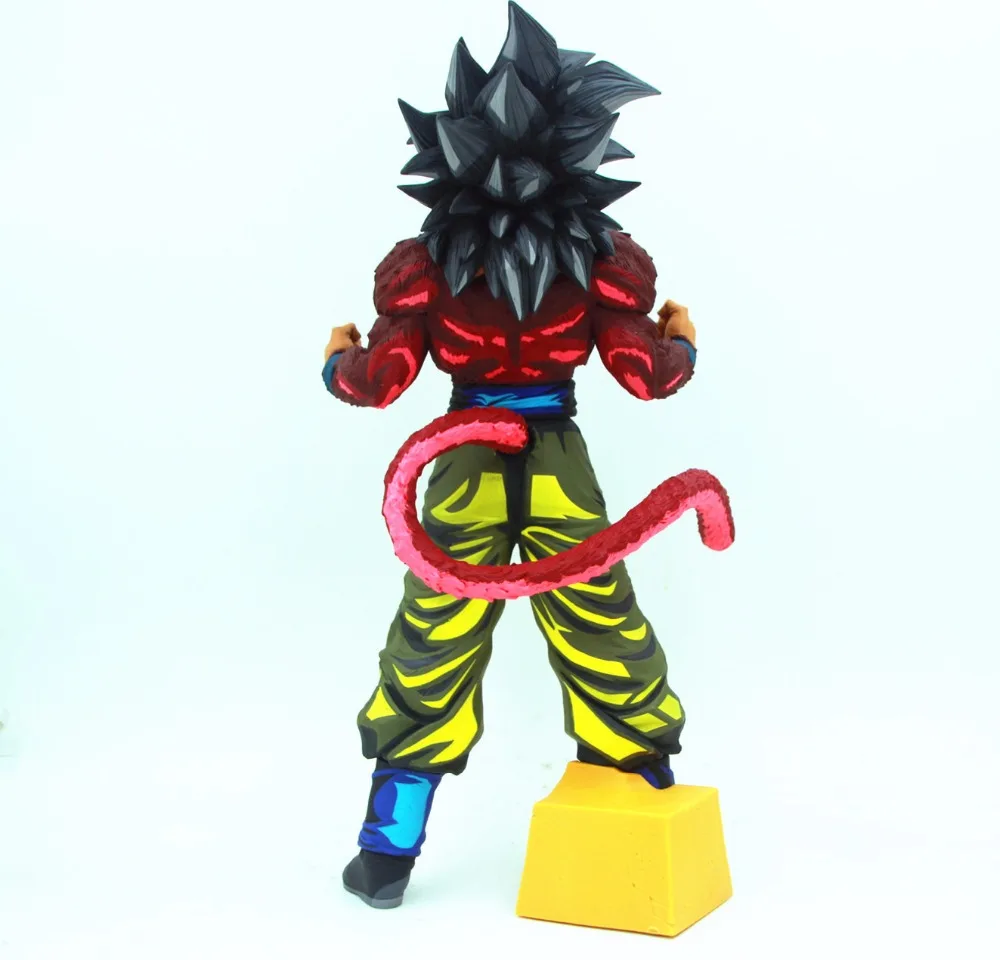 HKXZM Аниме Фигурка 34 см Жемчуг дракона GT Super SaiYan 4 Сон Гоку какаротто ПВХ Фигурки