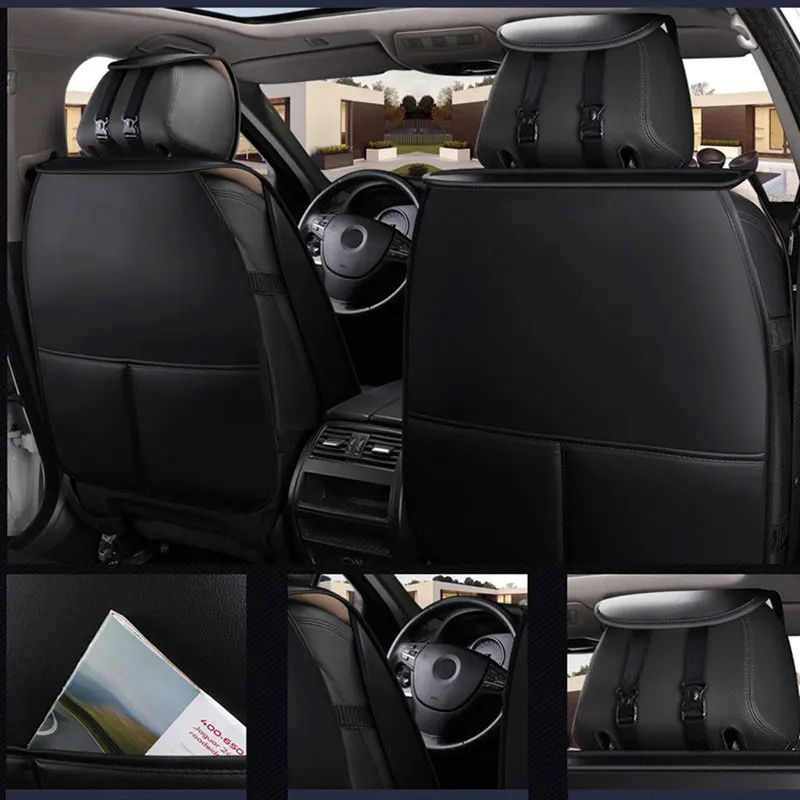 Кожаные Защитные чехлы на сиденье автомобиля авто подушка мультфильм Поясничный