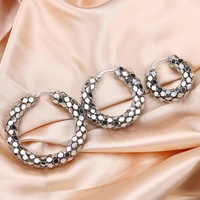 luxury aesthetic chain earrings hanging golden earrings stud earrings for girls womens jewelry sets pure 18 k gold bijouterie