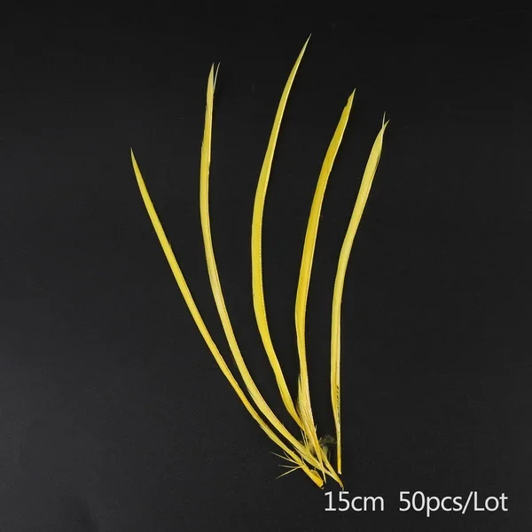Yellow 50 шт./лот один цвет тонкие мягкие перья индейки Марабу промытый Гусь пушистое платье/Ювелирные изделия/Рождество/шляпа Свадебные украшения - Цвет: Yellow