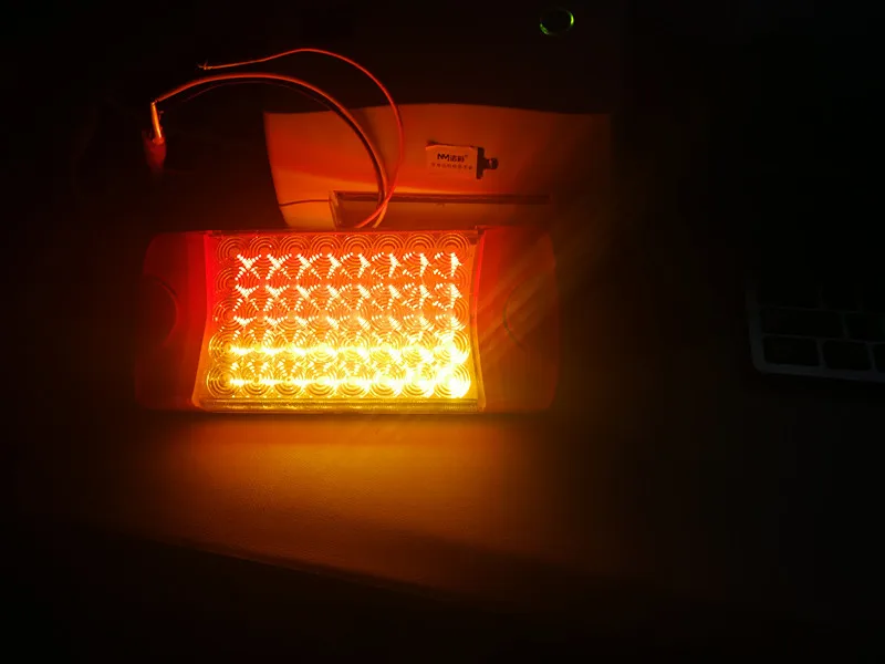 2x12 V 24V 10-30V Красный Янтарный светодиодный индикатор стоп-сигнала задний светильник для грузовика прицепа каравана маркеры
