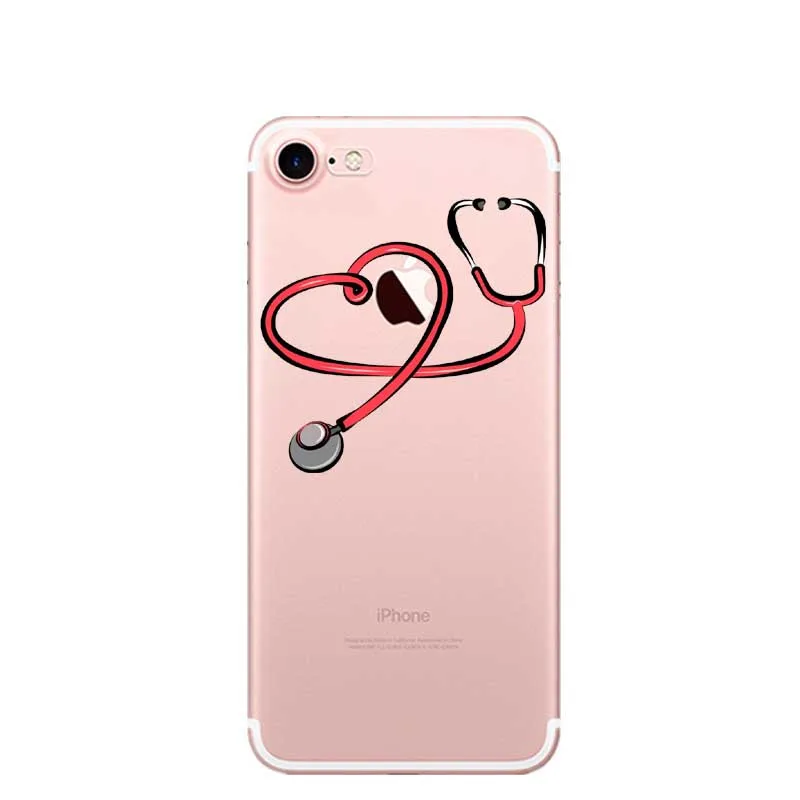 Испания милый мультфильм медицины медсестра Доктор чехол для iPhone X SE 5 5S 6 S Plus 7 8
