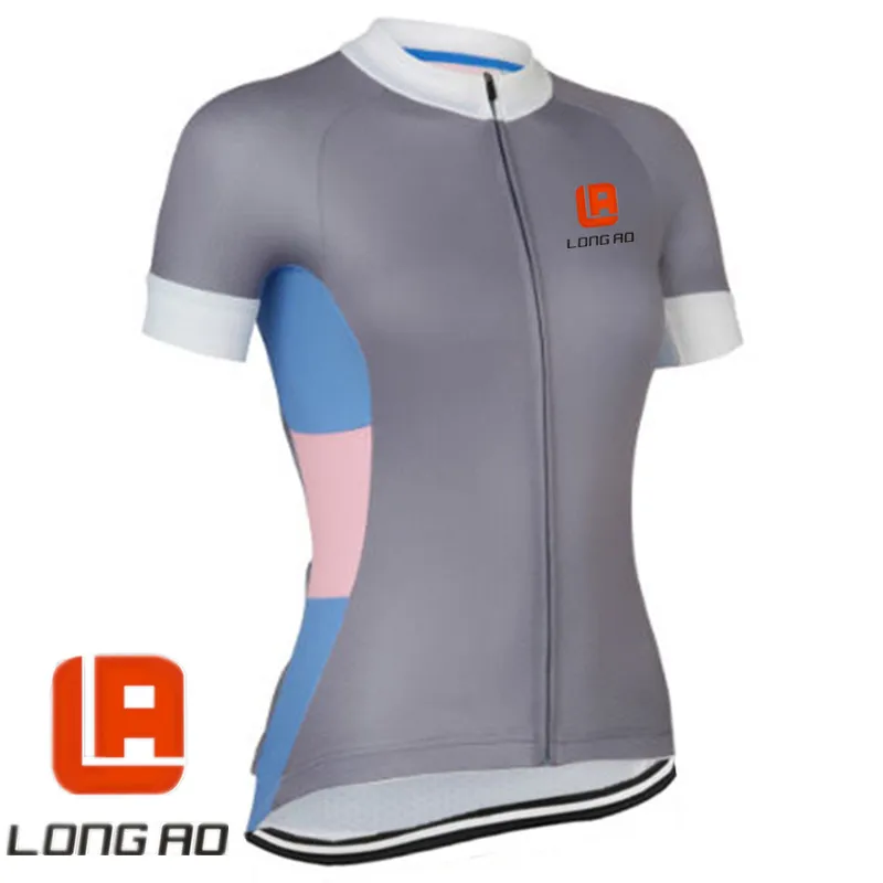 Длинный AO женский Велоспорт Джерси дышащий короткий рукав Джерси Ropa Ciclismo велосипедная спортивная одежда велосипед быстросохнущая велосипедная одежда