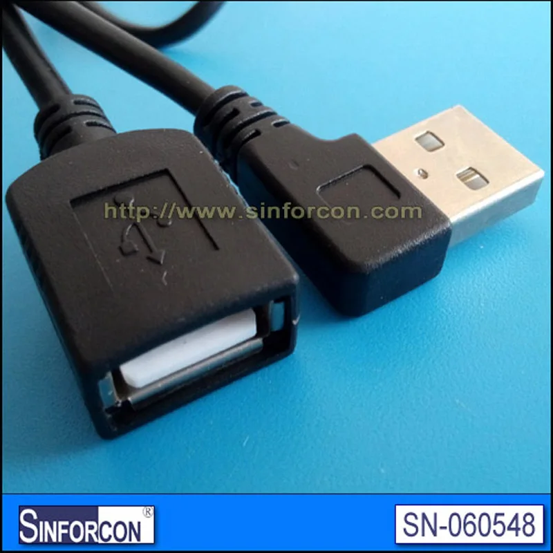Удлинительный usb-кабель l-образной формы с прямоугольным штекером | Компьютеры и