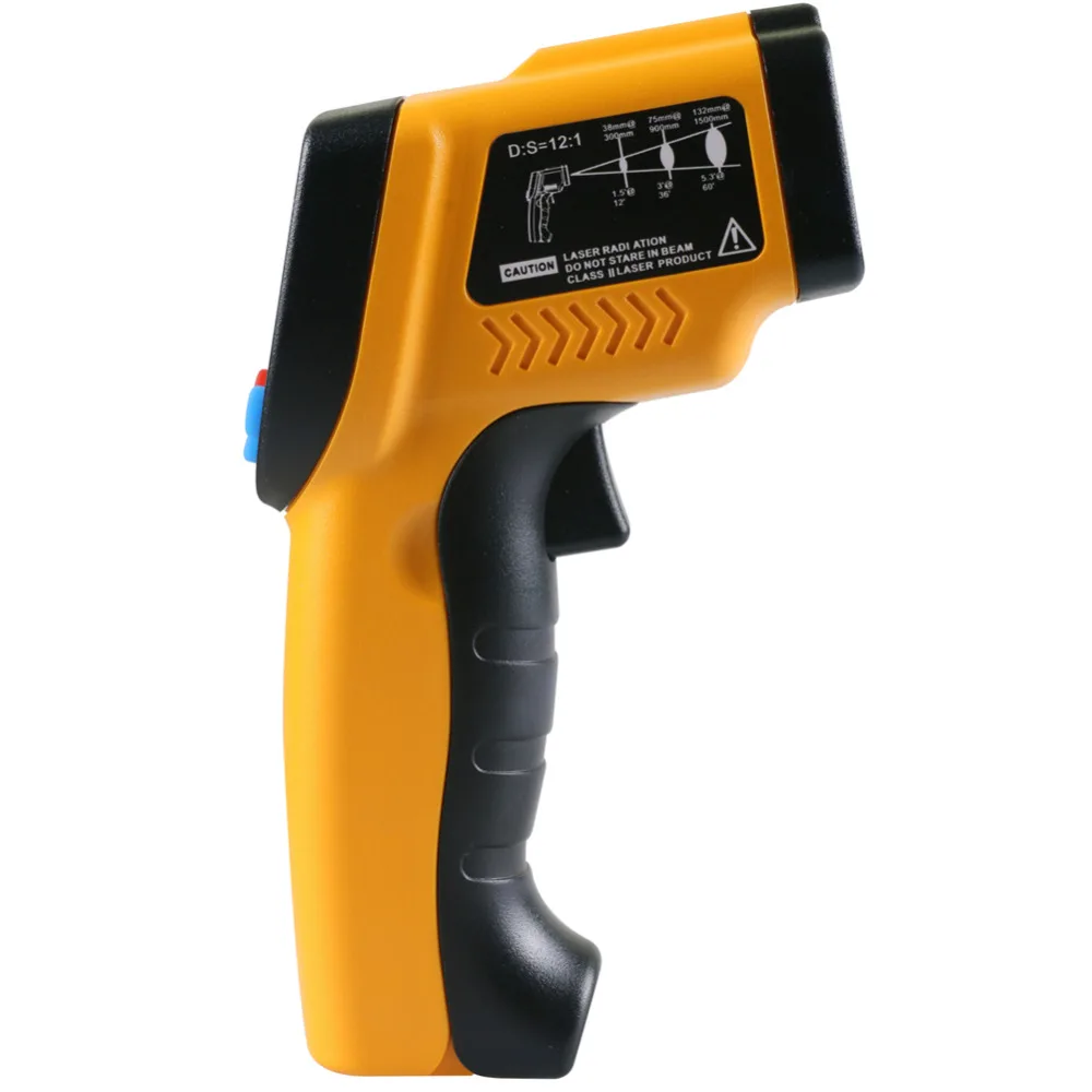 MR CARTOOL IT100 Infrared Thermometer Gun Non Contact LCD Display Digital Analyzers C/F Selection -50~380 Degree -58~716F |