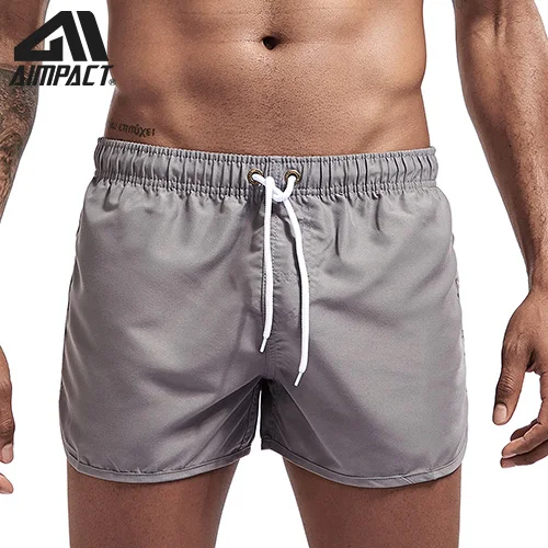 DarkGray Aimpact быстросохнущие пляжные шорты для мужчин лето повседневное Active Sexy BeachSurf Swimi человек спортсмен Gymi дома Hybird стволы PF55 - Цвет: DarkGray