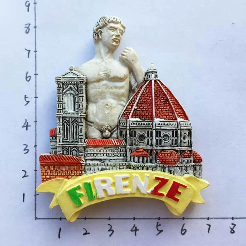 1pcs New Italy Florence Toscana Tourism Memorial Fridge Magnet 3D Magnetic Sticker Travel Souvenir Decoration | Дом и сад