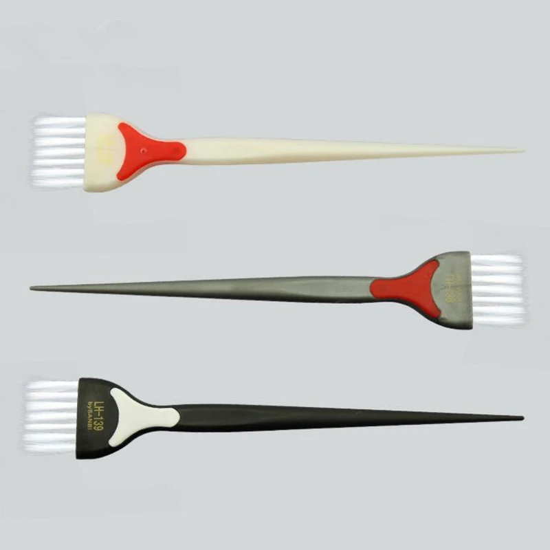 3 шт. Пластик профессиональная машинка для стрижки волос Цвет краситель щетка