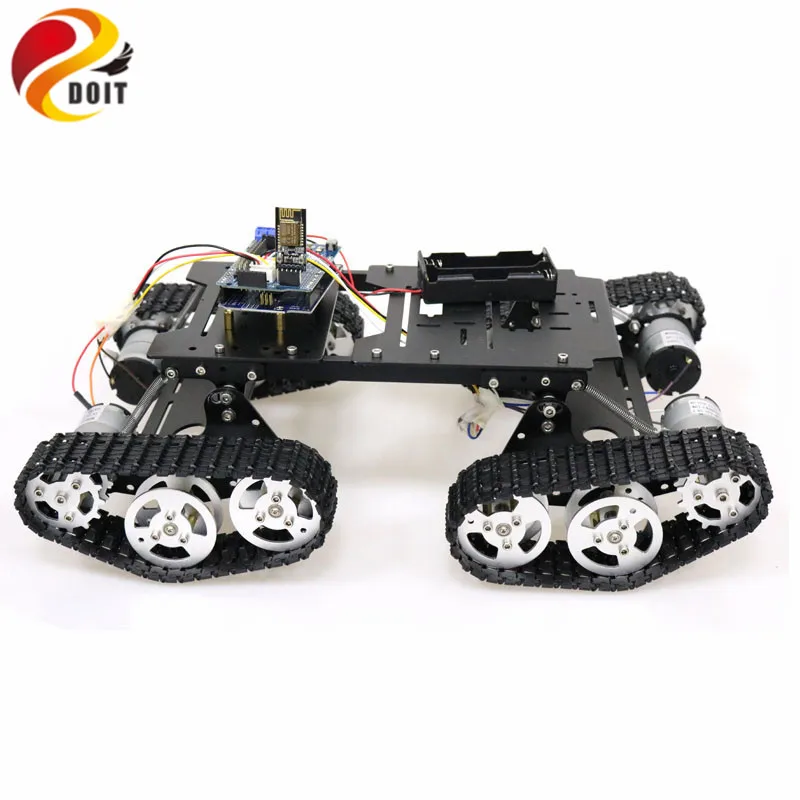 Управление по Wi Fi/Bluetooth/PS2 комплект шасси для робота танка 4wd с платой UNO R3 и
