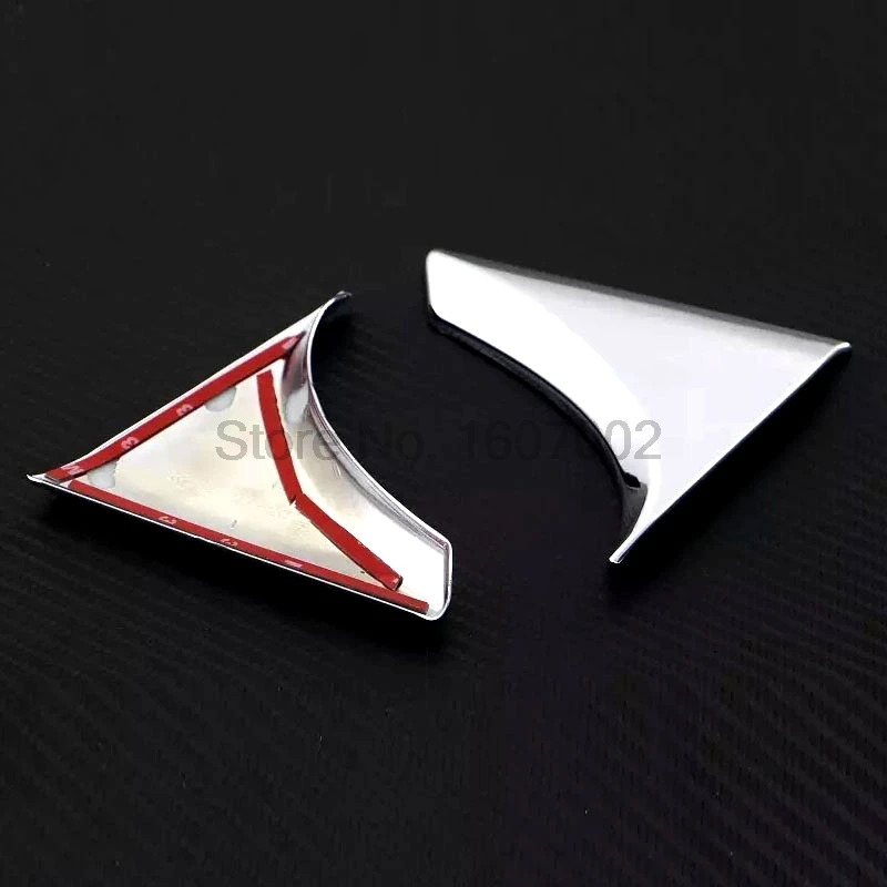 Fit For Nissan Qashqai 2014 2015 2016 2pcs Chrome Tail Rear Window Sequins Windshield Triangle Molding Trim Protectors | Автомобили и