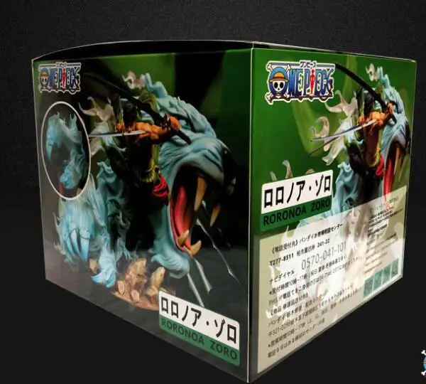 Аниме One Piece Roronoa Zoro Fighting Tiger Ver. ПВХ экшн фигурки коллекционные модели