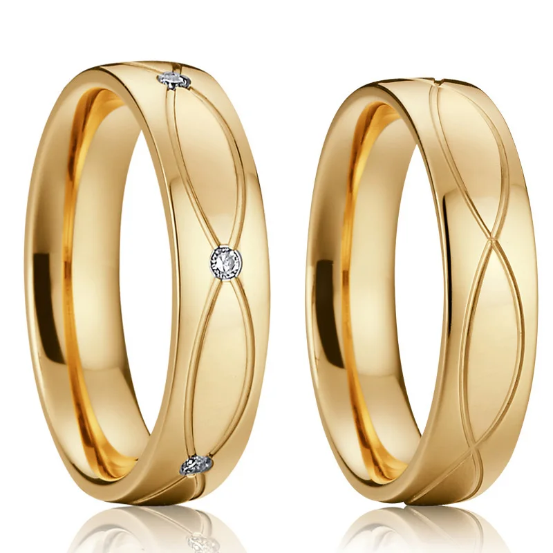 Набор свадебных колец из нержавеющей стали для женщин и мужчин|ring pair|women ringscouple rings