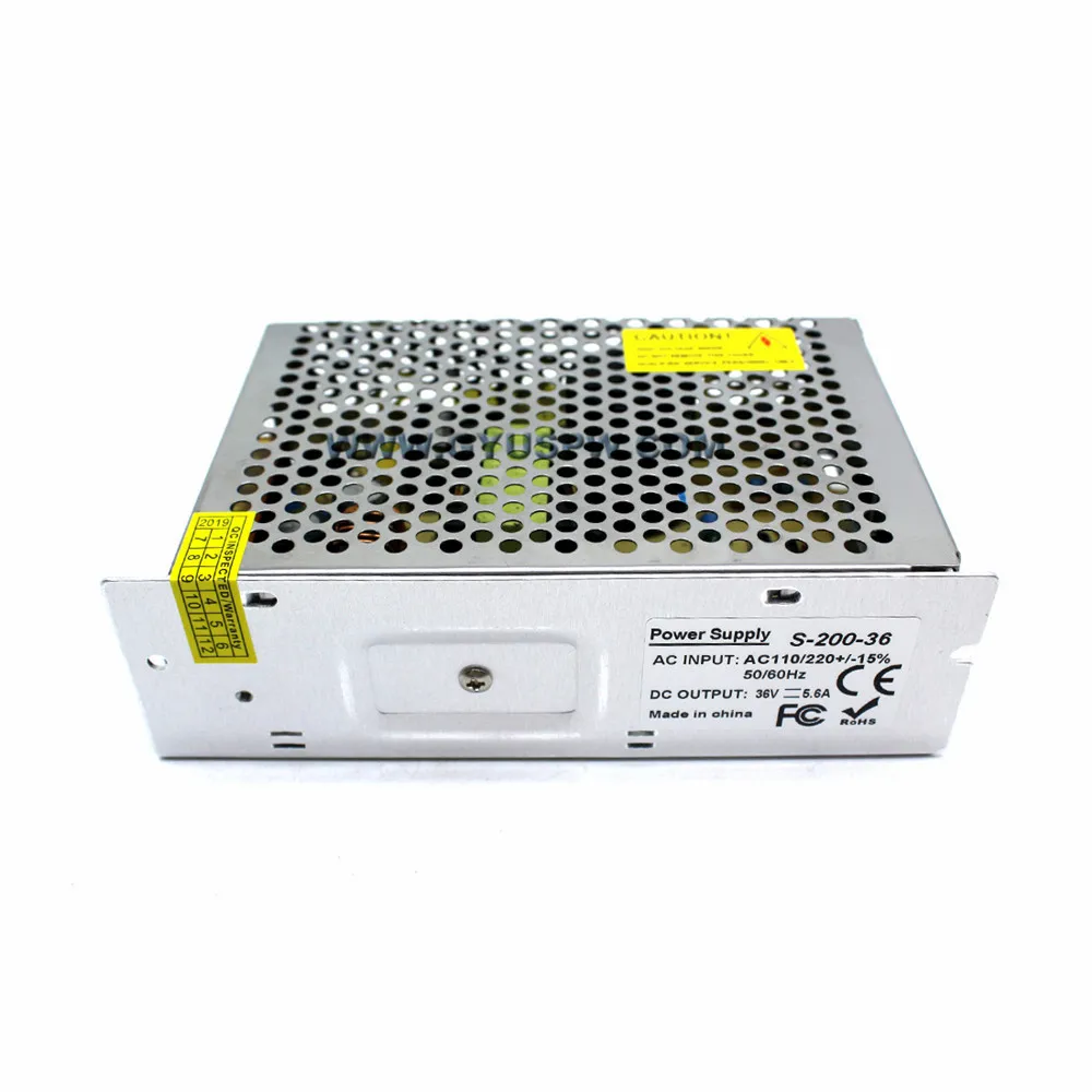Питание DC36V 5.6A 200 Вт Светодиодный драйвер Трансформатор 110 В 220 переменного тока до