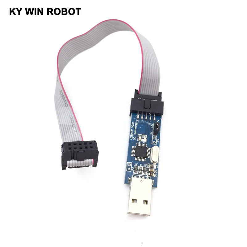 Программатор USB ISP ASP ATMEGA8 ATMEGA128 с поддержкой Win7 64K 1 шт.|avr programmer|usb ispisp programmer |