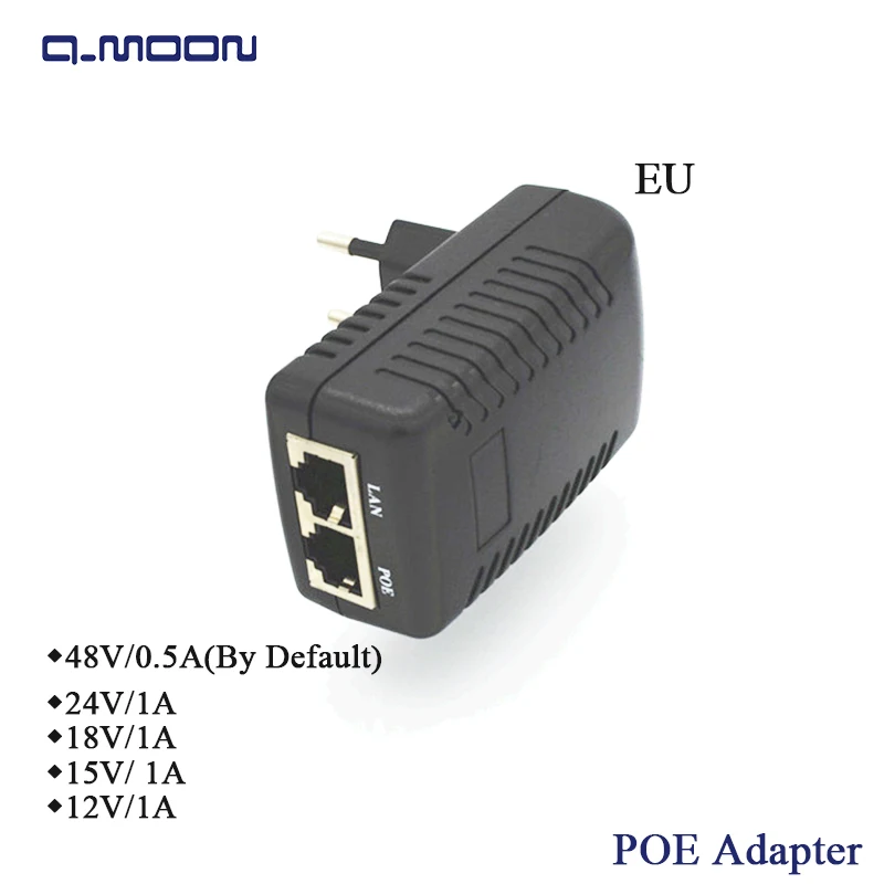 Инжектор POE 48 В 0 5a 10/100 Мбит/с Интернет камера Rj45 Ethernet инжектор питания