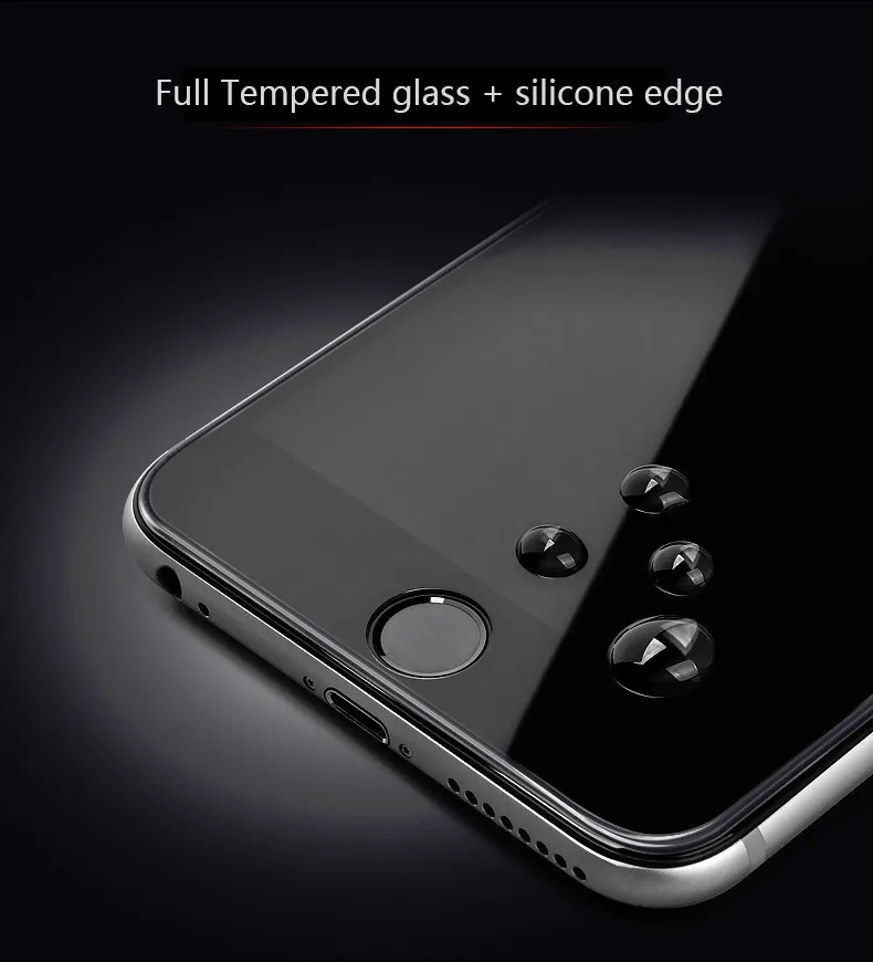 9 H 3D ТПУ Край Закаленное Стекло для iphone 6 Plus 6S полный Экран протектор Силиконовый край Стекло защитный для iphone 7 8 плюс X XS
