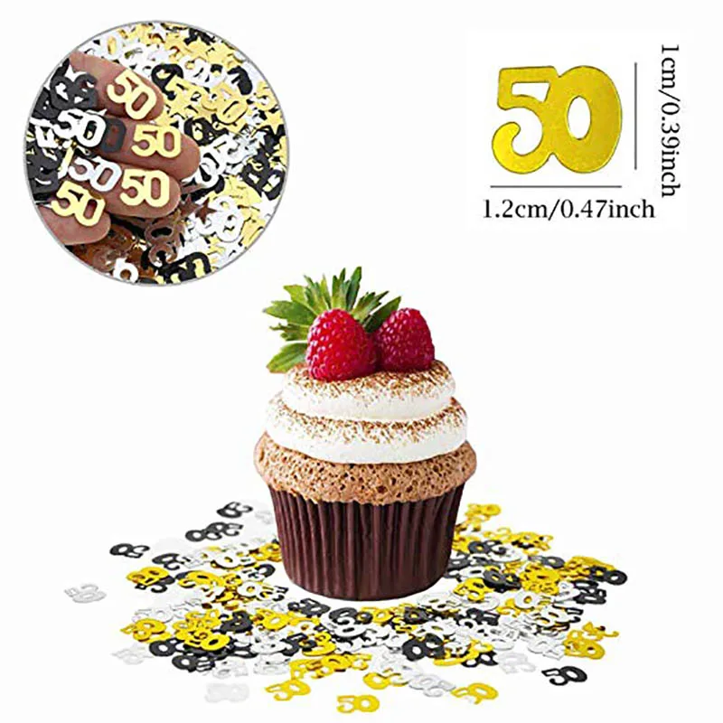 Набор украшений для вечеринки в честь 50 го дня рождения мужчин и женщин баннер