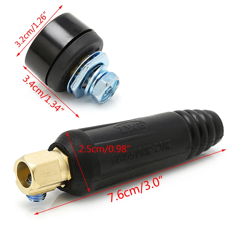 

200A 10-25mm Rapid Fitting Female Male Connector European Electric Welding Machine
