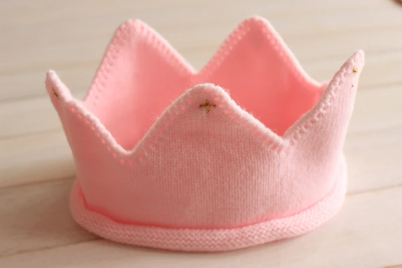 2016 Instagram Fashion Cap Crown Soft Knitted Hats Lovely Baby Funny Birthday Hat Kids Gift | Детская одежда и обувь