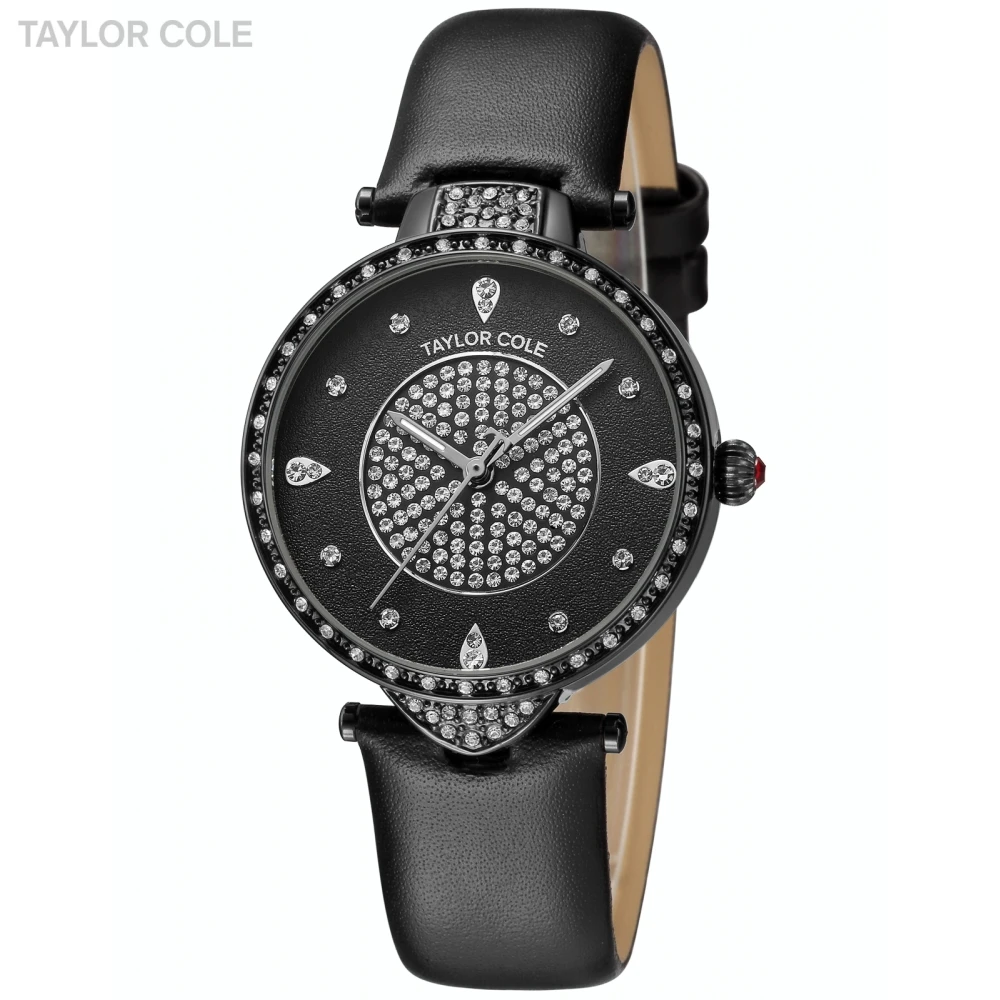 Echo новый бренд Taylor женские часы Cole черный ремешок из натуральной кожи Zegarki Damskie