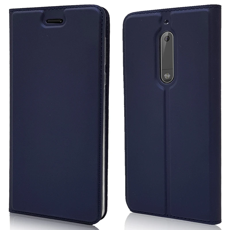 Чехол Etui для Nokia 5 Роскошный кожаный флип кошелек силиконовый чехол телефона Nokia5
