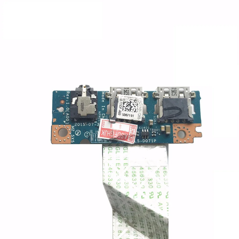 Szwxzyотличная Оригинальная для DELL 5558 5559 USB плата ноутбука CN 02WMGK 2WMGK LS D071P бесплатная