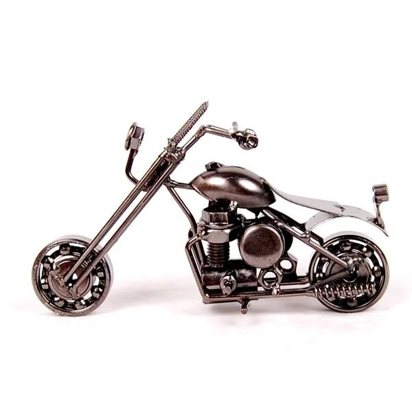 Новое поступление модель мотоцикла из кованого железа мебель для дома украшение