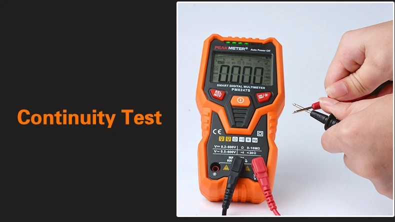 Умный Цифровой мультиметр PEAKMETER PM8247S Автоматический диапазон Профессиональный вольтметр с NCV частота подсветки тестер