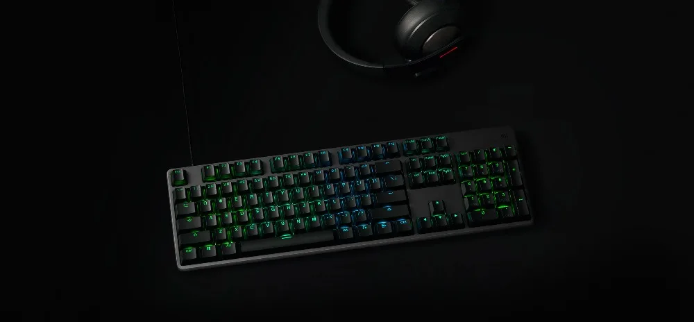 Игровая клавиатура xiaomi с 104 клавишами, RGB иллюзия, подсветка, покрытие из алюминиевого сплава, пользовательский корпус игрового вала для ПК, ноутбука, игровой смарт